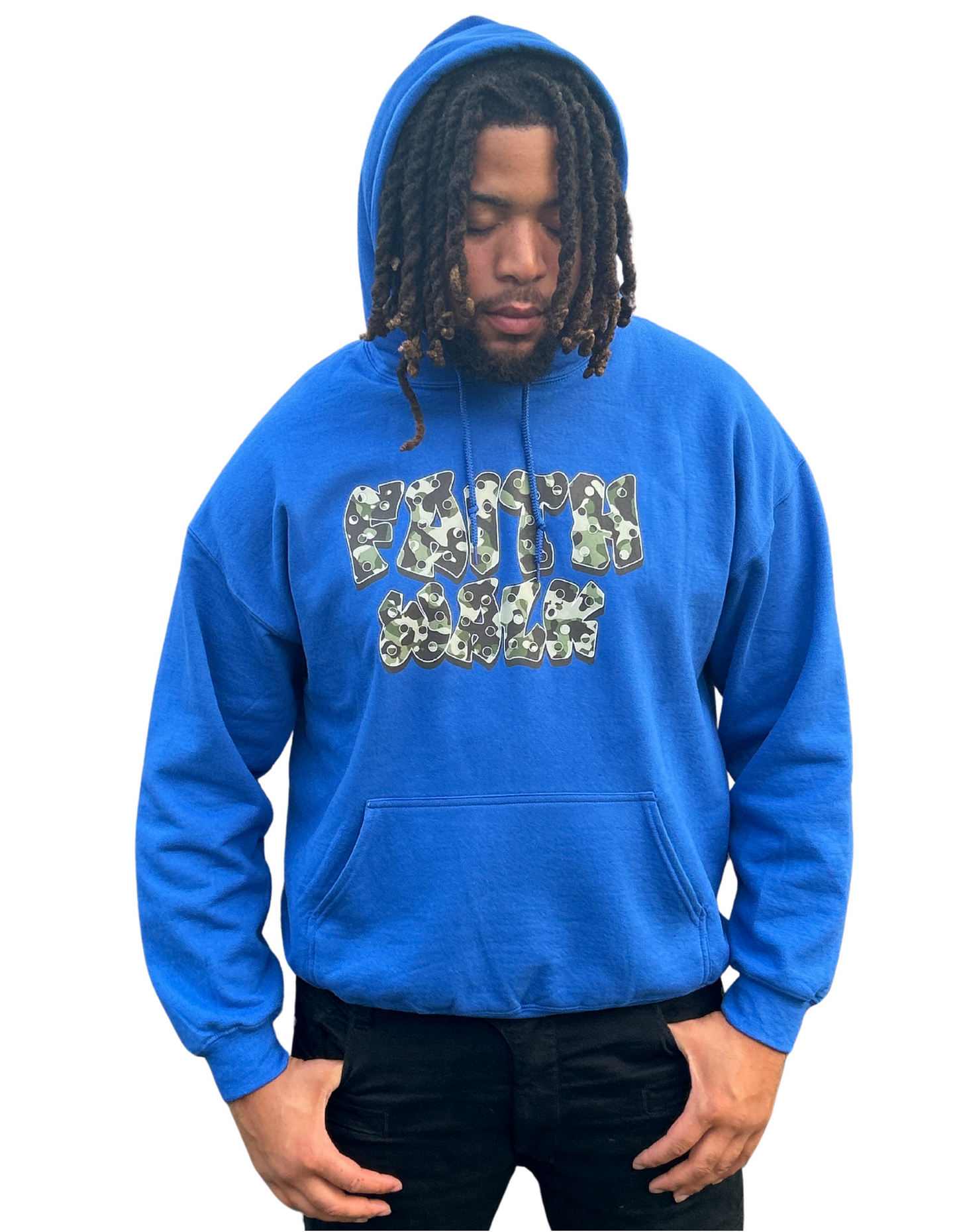 "Bullet Proof Faith" Hoodie (Royal Blue)