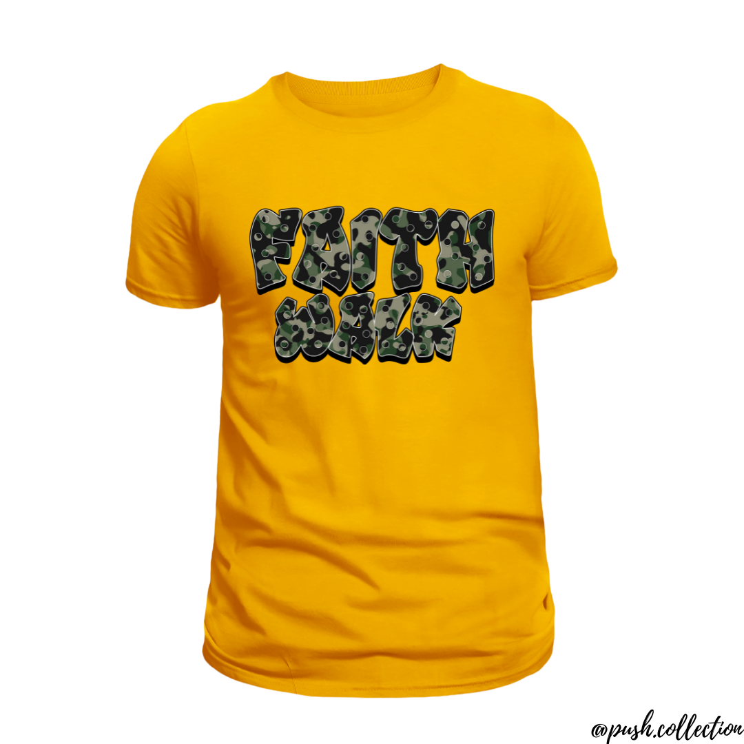 Faith Walk Tee (Golden Yellow)